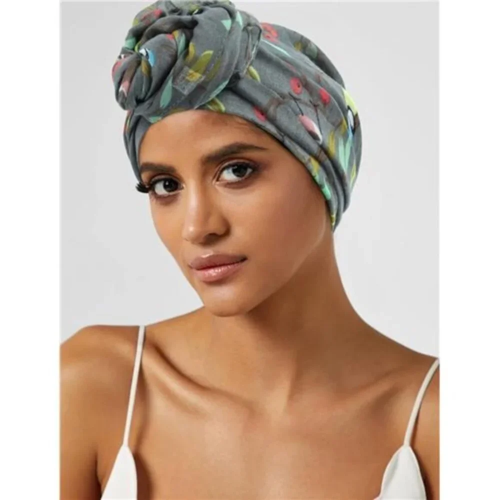 Scarfs for Women Lightweight Floral Birds Print Cotton Scarves Wraps for Winter - Picture 6 of 6